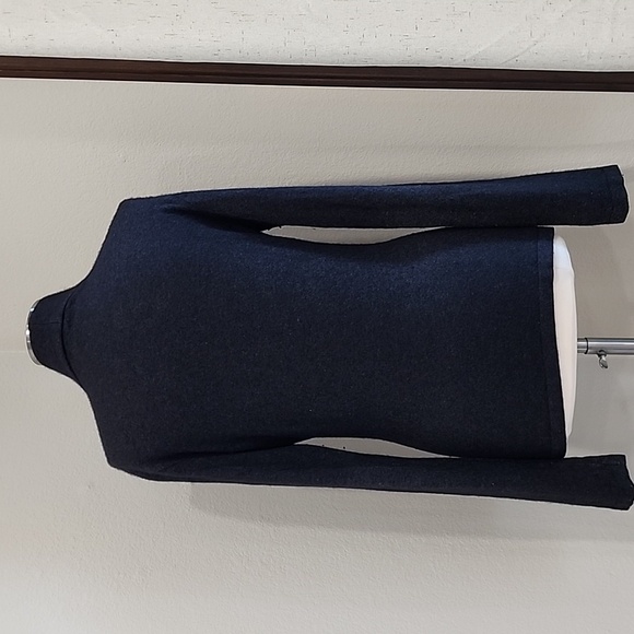 Prada Italian Cashmere Blend Sweater Gray Charcoal Funnel Neck Sweater - Picture 7 of 7